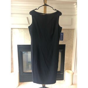 Hillard & Hanson Women’s Elegant Black DressSuit Tank Dress Size 14 NWT